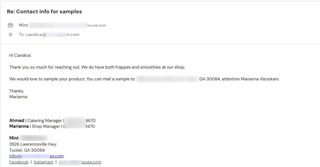 Retailer reply from Frozen Xplosion
