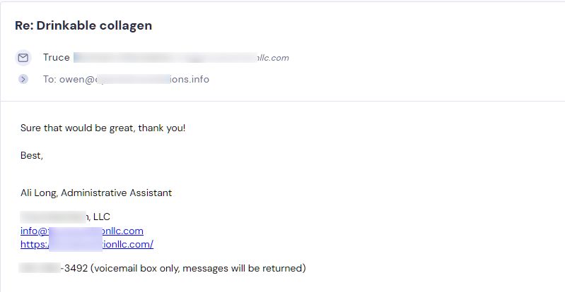 Retailer reply from Strong Coffee Company